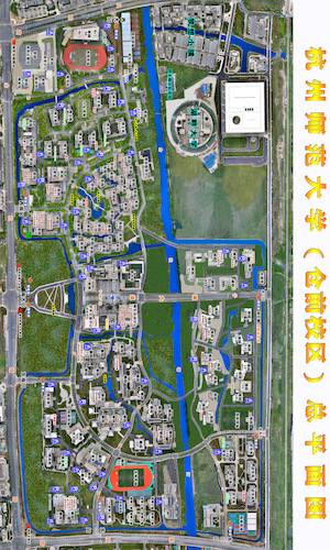 杭州师范大学仓前校区地图